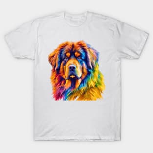 Pop-Art Tibetan Mastiff Impressionism T-Shirt